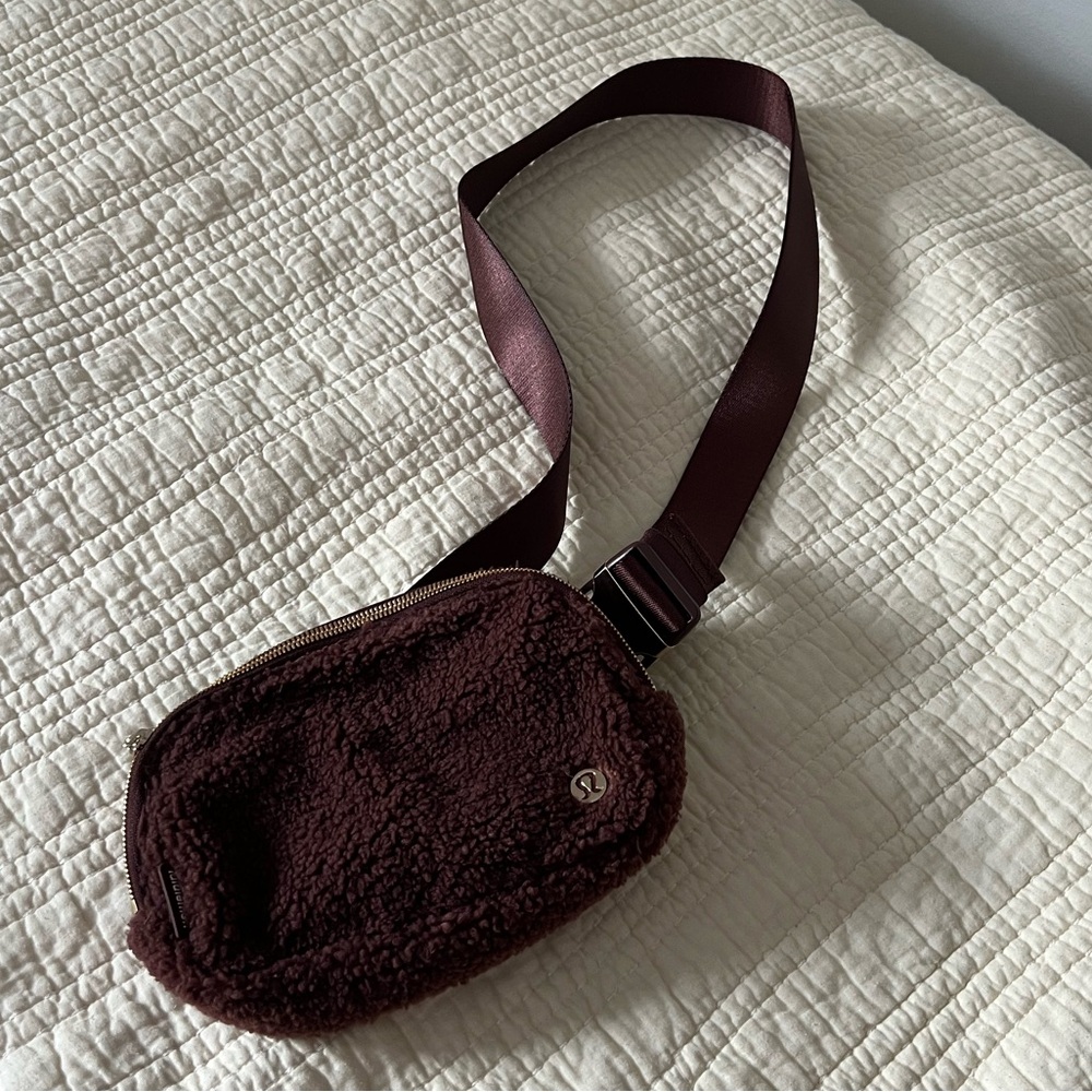 Lululemon Fleece Brown Belt Bag